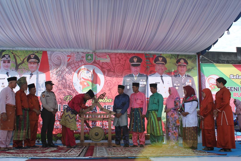 Sempena Memeriahkan HUT ke 78 RI Camat Rupat Buka Secara Resmi Festival Seni Budaya Rupat Bermasa Tahun 2023