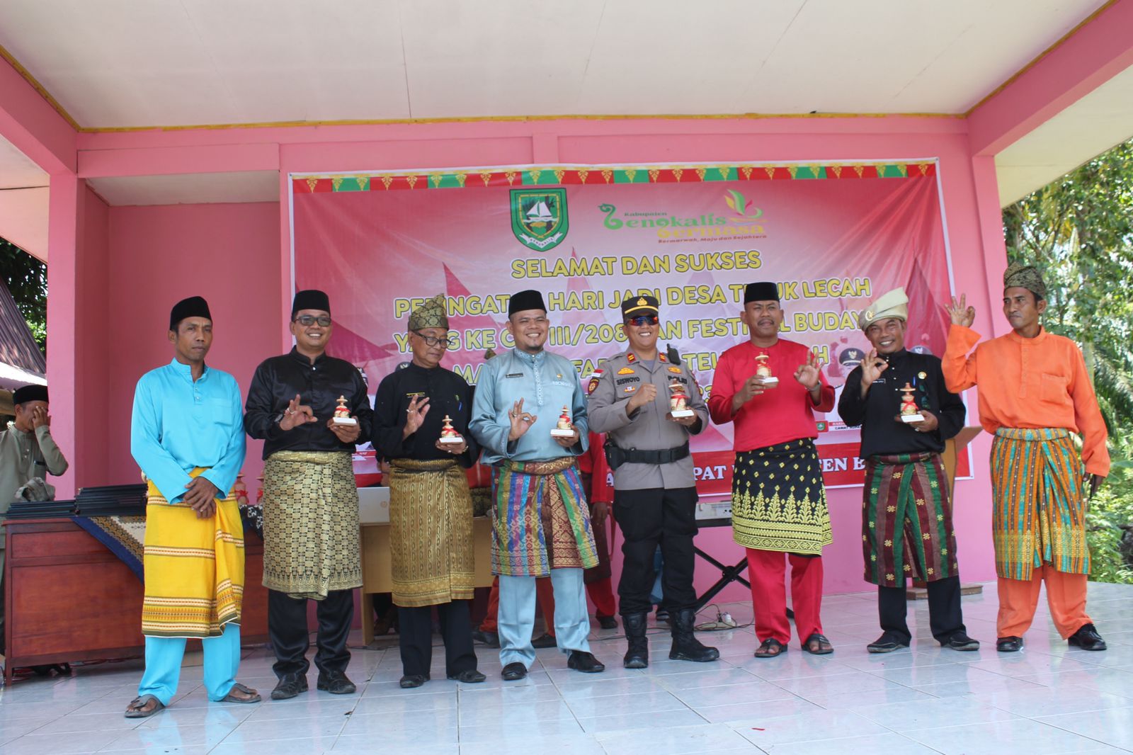Camat Rupat Hariadi Buka Festifal Mandi Safar di Desa Teluk Lecah Tahun 2023