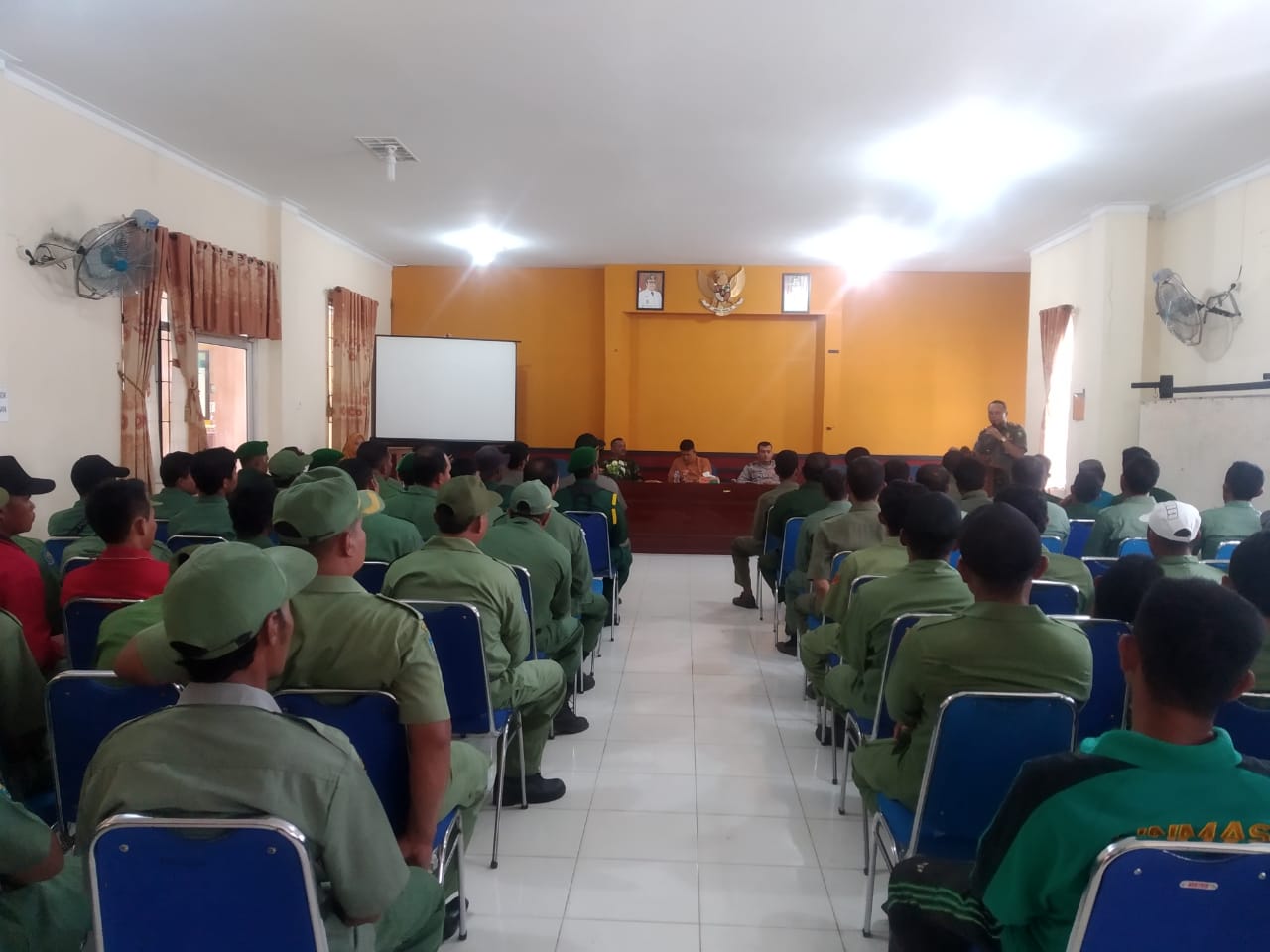 Satpol PP Kabupaten Bengkalis Gelar Pelatihan Kesamaptaan LINMAS Desa dan Kelurahan Se- Kecamatan Rupat Tahun 2019
